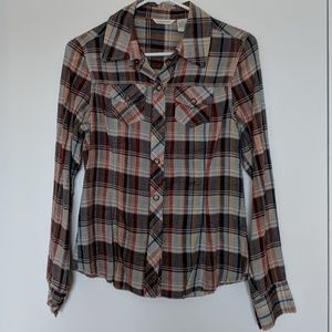 Maurices Plaid Button-up Shirt